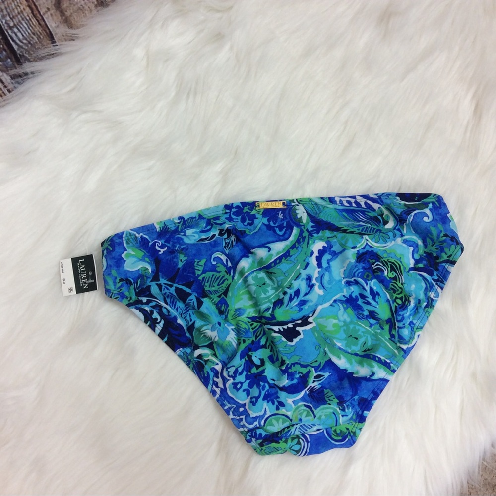 New Ralph Lauren Blue Exotic Paisley Tankini Set 6 - Picture 9 of 10